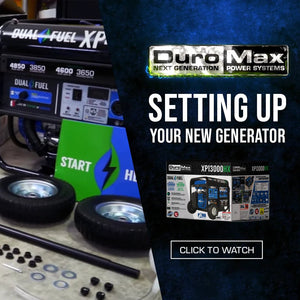 DuroMax 4,850 Watt Dual Fuel Portable HX Generator w/ CO Alert - Prime Yard Tools