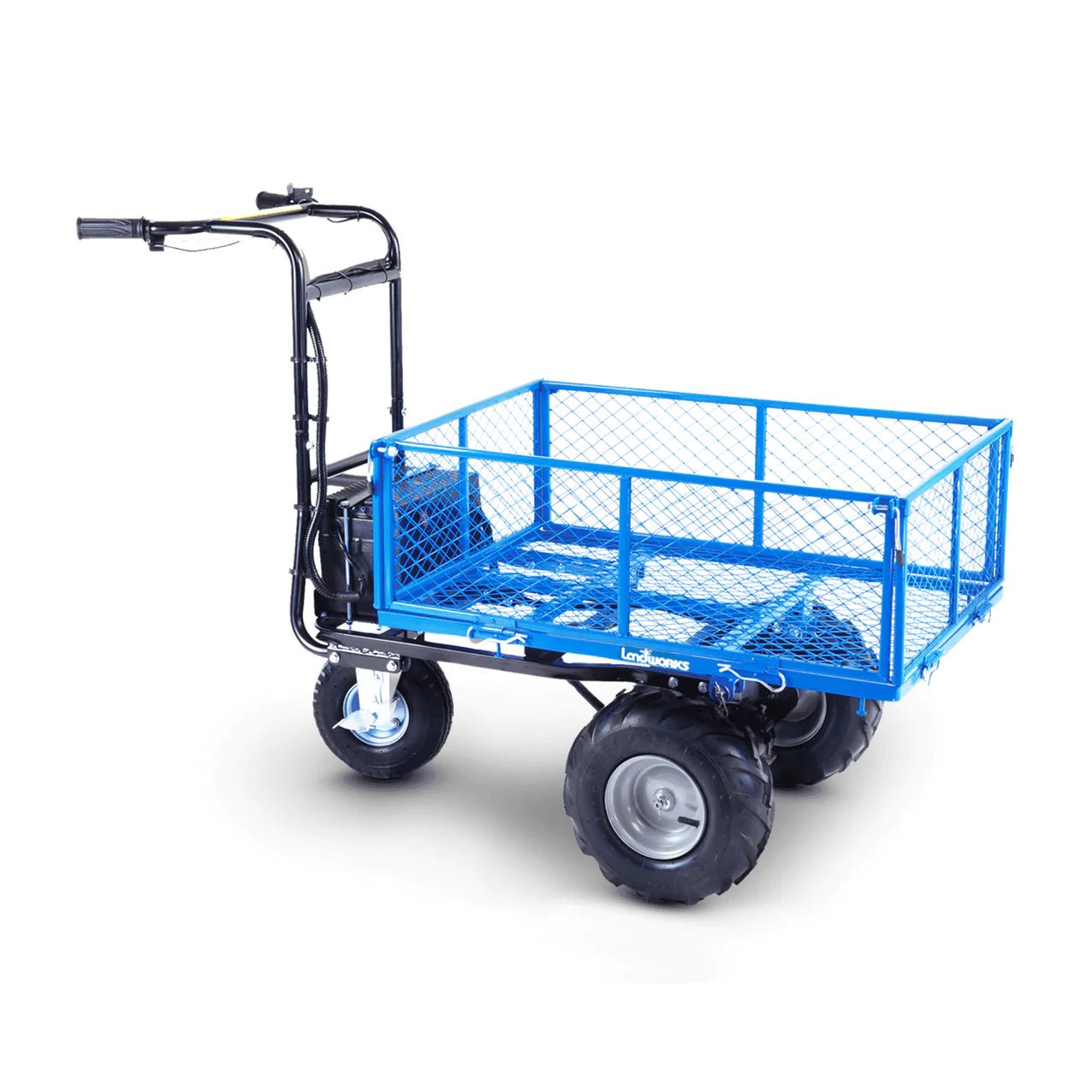 Landworks Self-Propelled Electric Utility Cart - 48V 7Ah AGM, 500LB Hauling Capacity SKU: GUO010 - Prime Yard Tools