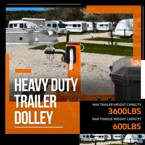 SuperHandy Super Duty Electric Trailer Dolly - 3,600 lbs Towing Capacity & 600 lbs Tongue Weight, Self-Propelled Trailer Mover for Heavy Loads SKU: GUO092 - Prime Yard Tools