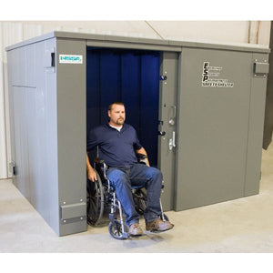 Swisher Wheelchair Accessible ESP Safety Shelter - 20-Person Tornado Shelter SKU: SR114X84G - Prime Yard Tools